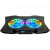 Laptop cooling pad INCA INC-606TGS for up to 45.7 cm (18 inch) screens, 2 fans 11.5 cm, USB-powered, black
