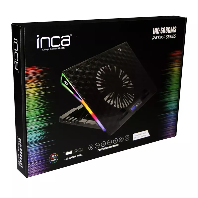 Laptop stand Inca INC-608GMS Black 43.2 cm 17 inch