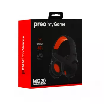 Headset Preo 125085402 Wired Gaming Black Red 20-20000 Hz