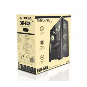 PC case Inca EMG-15XN Midi Tower Black