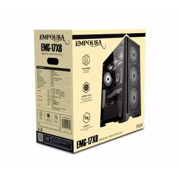 PC case Inca EMG-15XB Midi Tower Black