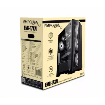 PC case Inca EMG-17XN Midi Tower Black