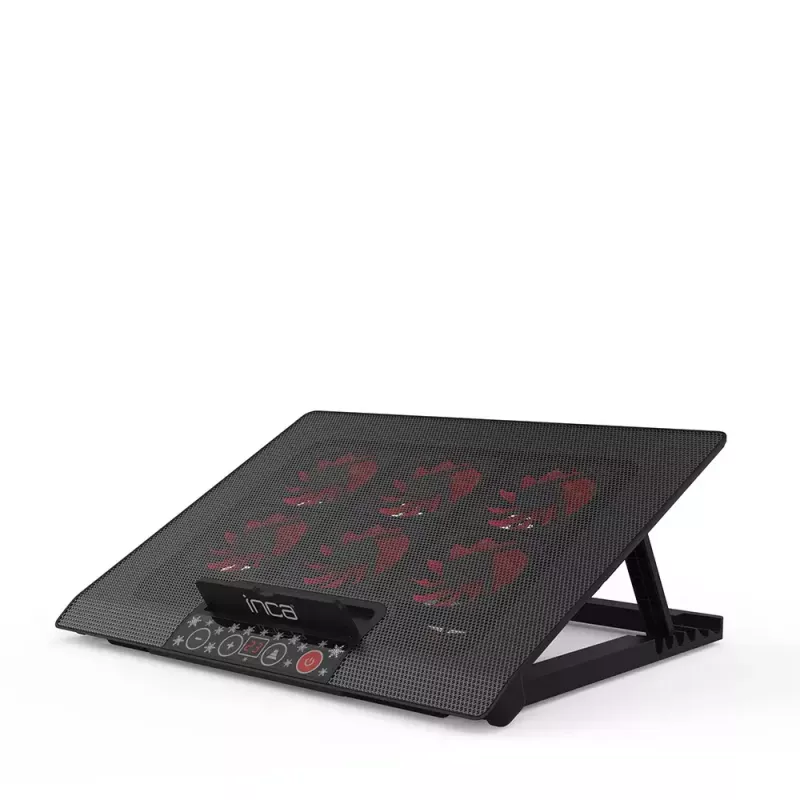 Laptop Cooling Pad Inca INC-601GMS 43.2 cm 6 Fans USB Black