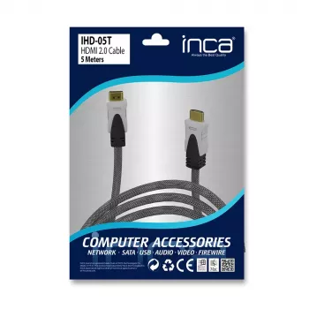HDMI Cable Inca IHD-05T 5m HDMI Type A Male to Male Black