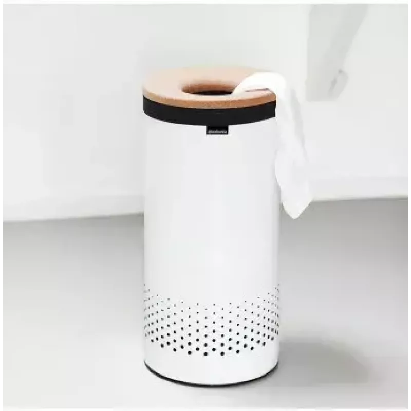 Laundry basket Brabantia 104367 Brown White Height 665 mm Diameter 30 cm