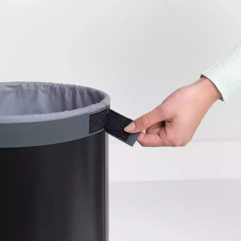 Laundry Basket Brabantia 120008 35L Round Black