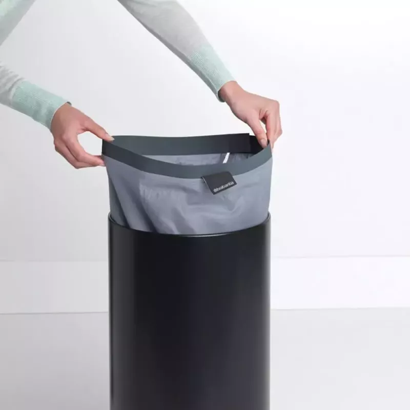 Laundry Basket Brabantia 120008 35L Round Black