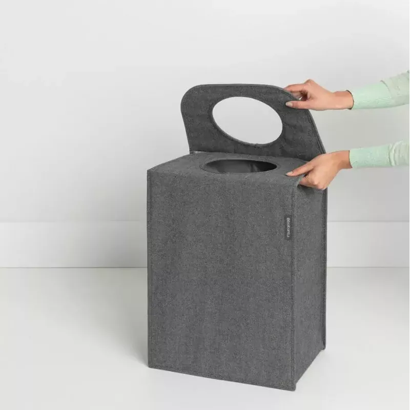 Laundry basket Brabantia 120381 55 L Rectangular Black