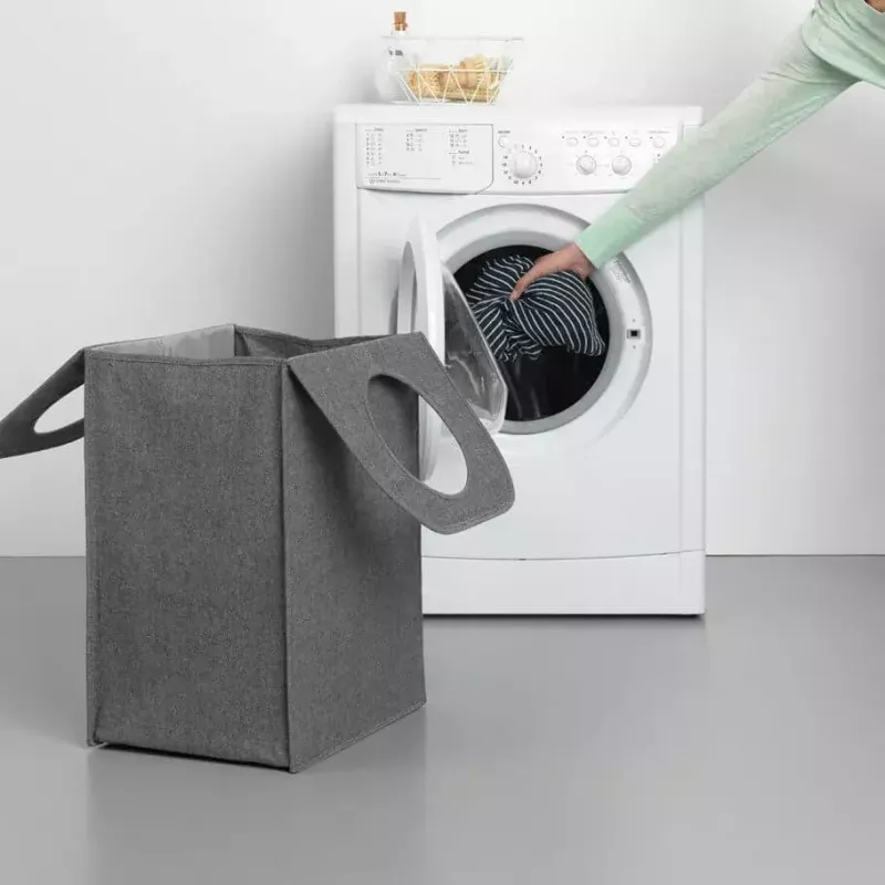 Laundry basket Brabantia 120381 55 L Rectangular Black