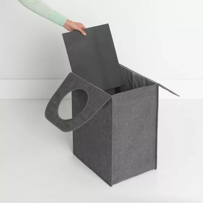 Laundry basket Brabantia 120381 55 L Rectangular Black