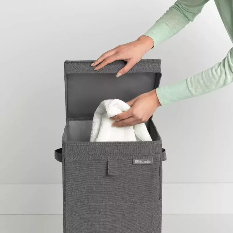 Laundry Basket Brabantia 120442 35L Rectangular Black