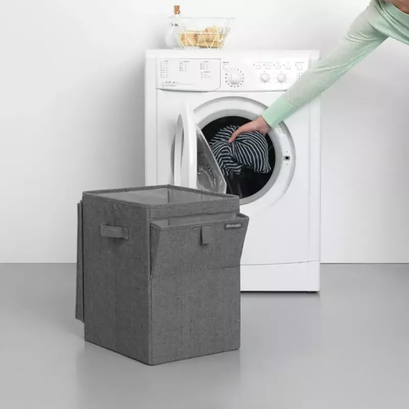 Laundry Basket Brabantia 120442 35L Rectangular Black
