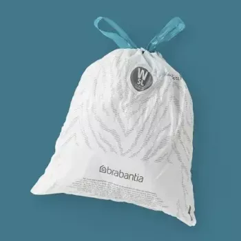 Trash bags BRABANTIA 137846, 45 L capacity, white, pack of 40