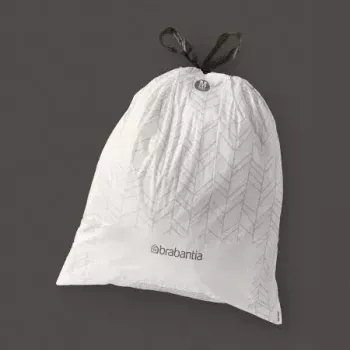 Trash Bag Brabantia 138829 60 L White 40 pcs