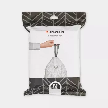 Trash Bag Brabantia 138829 60 L White 40 pcs