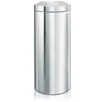 Trash can BRABANTIA Flame Guard Brilliant Steel 28 75 27 — pedal bin, 28 L, stainless steel, flame-retardant liner