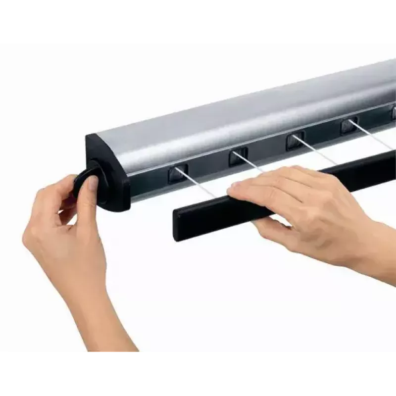 Wall-mountable rack Brabantia Pull-Out Drying Lines Set 2 pcs Stainless steel
