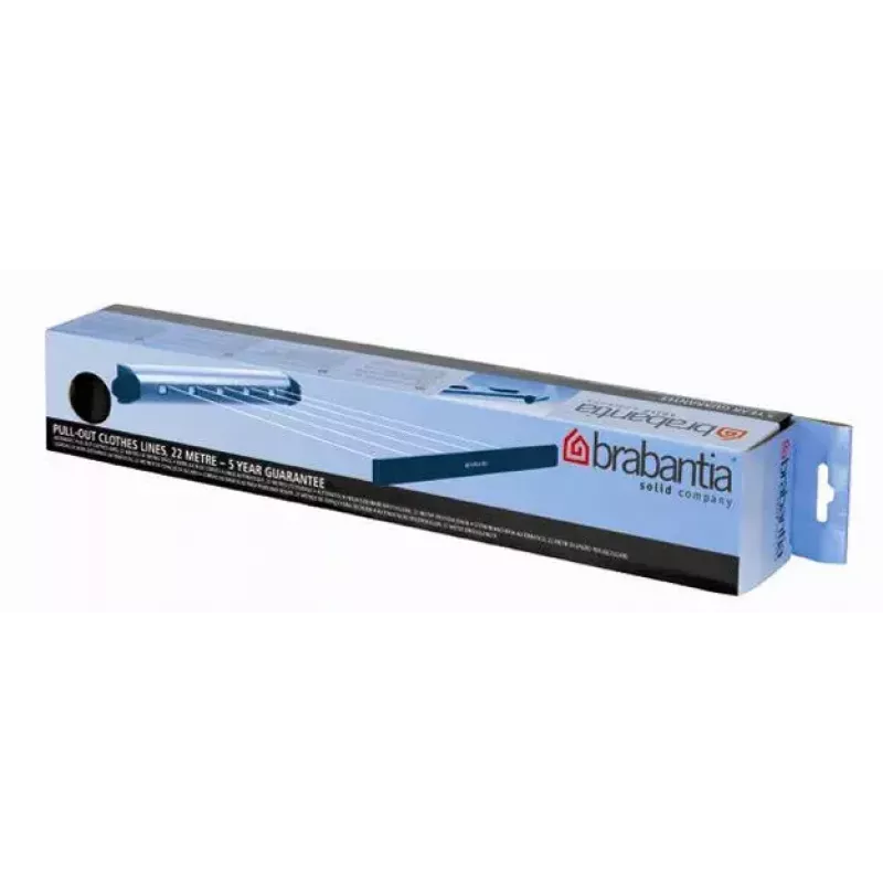 Wall-mountable rack Brabantia Pull-Out Drying Lines Set 2 pcs Stainless steel