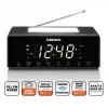 Clock radio Lenco CR540BK — FM alarm clock, 1.2 inch LED display, dimmable night light, USB charging, stereo speakers