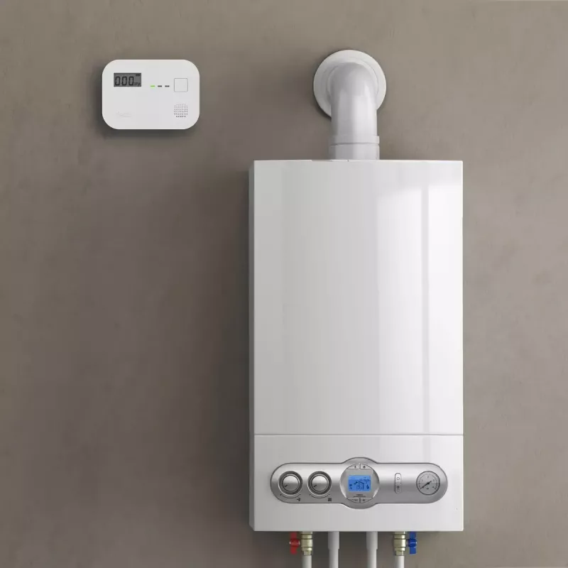 Carbon monoxide detector Alecto COA3910 — electrochemical CO sensor, battery-powered, white, 110×78×37 mm