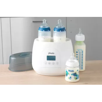 Bottle warmer Alecto BW700TWIN — twin 3-in-1 electric bottle warmer, 512 W, 230 V, white