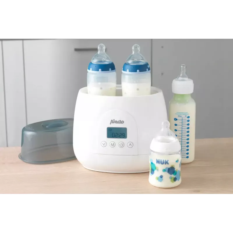 Bottle warmer Alecto BW700TWIN — twin 3-in-1 electric bottle warmer, 512 W, 230 V, white