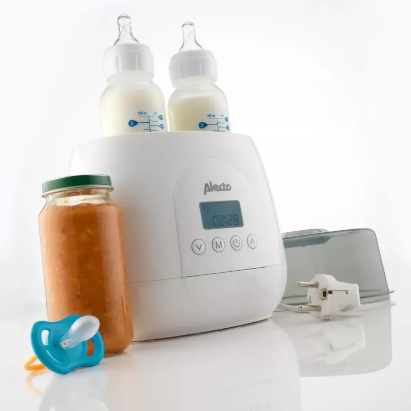 Bottle warmer Alecto BW700TWIN — twin 3-in-1 electric bottle warmer, 512 W, 230 V, white
