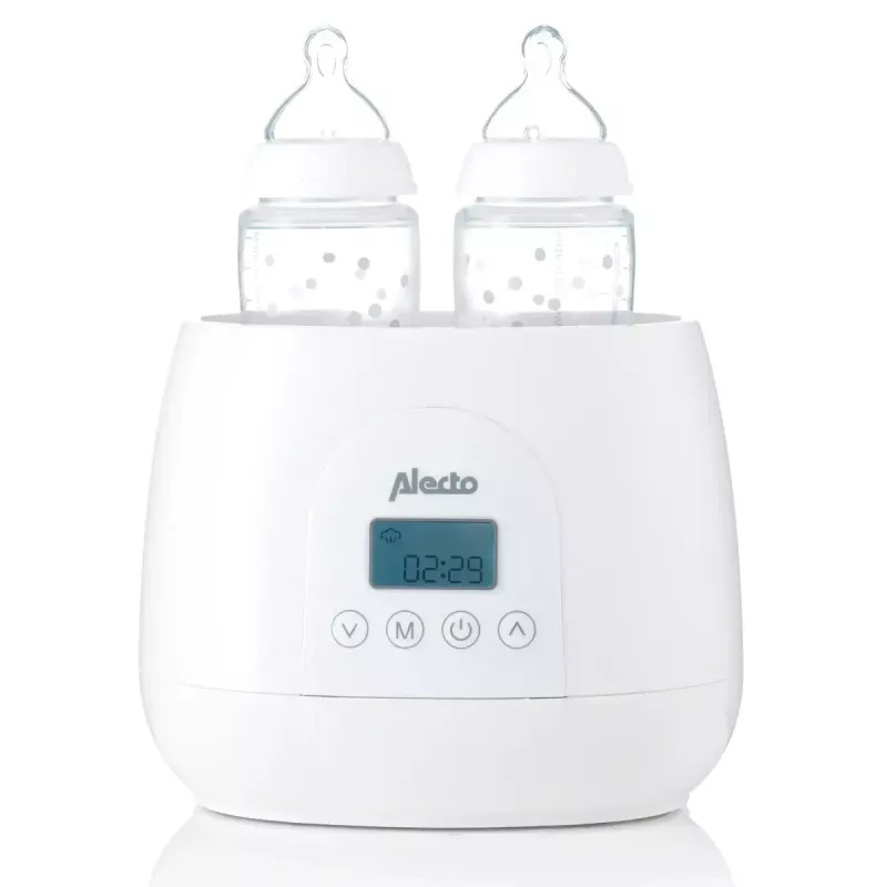 Bottle warmer Alecto BW700TWIN — twin 3-in-1 electric bottle warmer, 512 W, 230 V, white