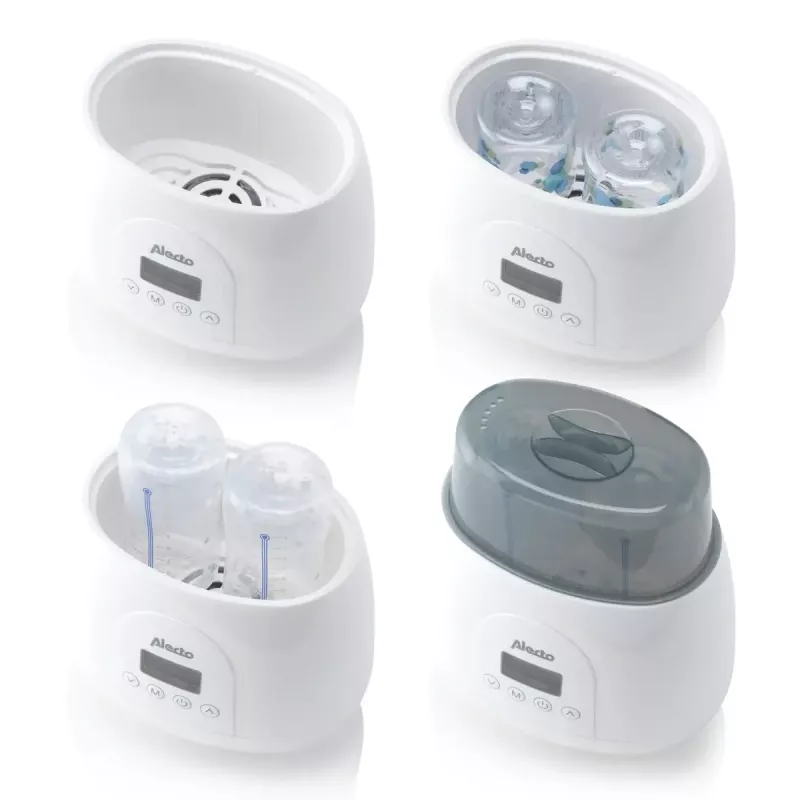 Bottle warmer Alecto BW700TWIN — twin 3-in-1 electric bottle warmer, 512 W, 230 V, white