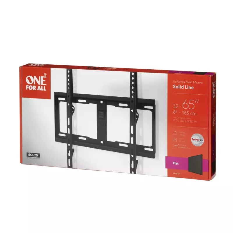 TV Wall Mount One For All Solid 165.1 cm (65) Black