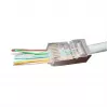 RJ-45 wire connector Gembird LC-PTF-01/100, F/UTP, brown/silver/transparent, 10 pcs