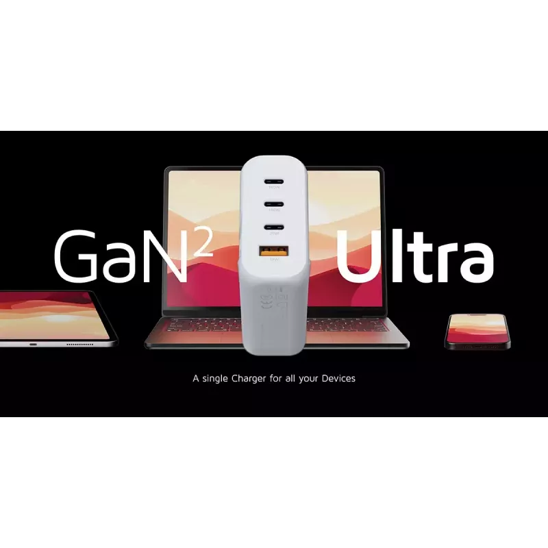 Xtorm 140W GaN² Ultra Wall Charger Indoor AC Universal 3 USB Type-C Fast Charging