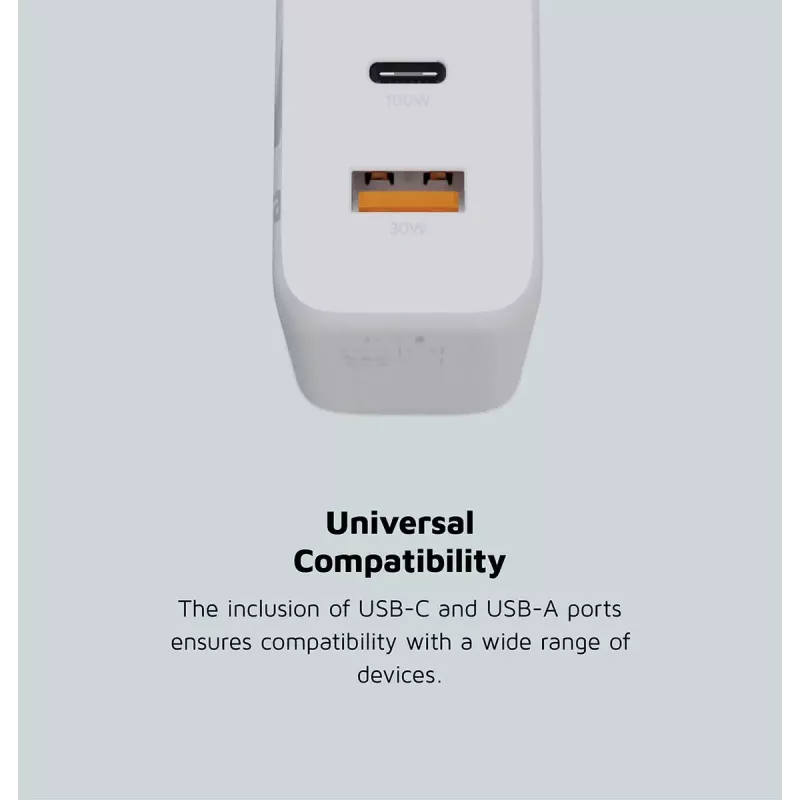Indoor Charger Xtorm 100W GaN² Ultra Wall Charger Fast Charging 2 USB-C