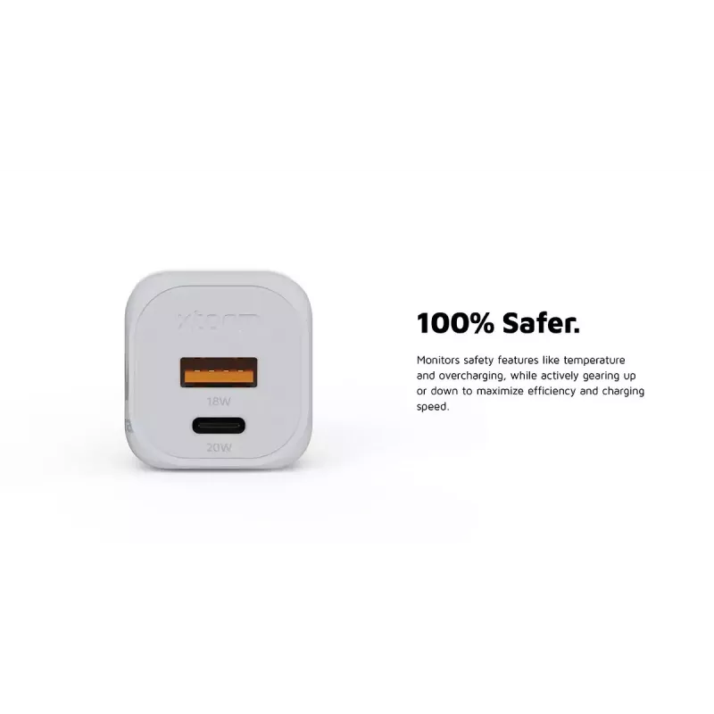 Wall Charger Xtorm 20W GaN² Ultra — 20 W, USB-C, indoor, white