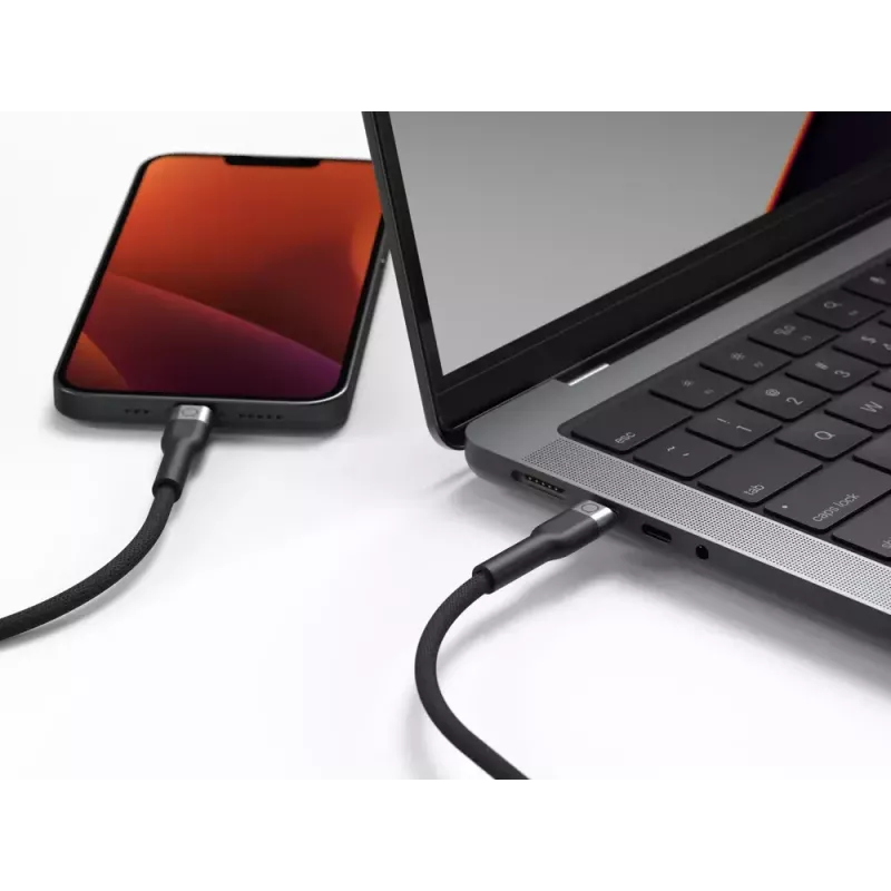 USB-C to Lightning Cable LINQ byELEMENTS 2m Mfi Certified Black