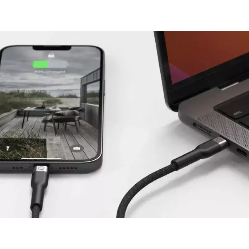 USB-C to Lightning Cable LINQ byELEMENTS 2m Mfi Certified Black