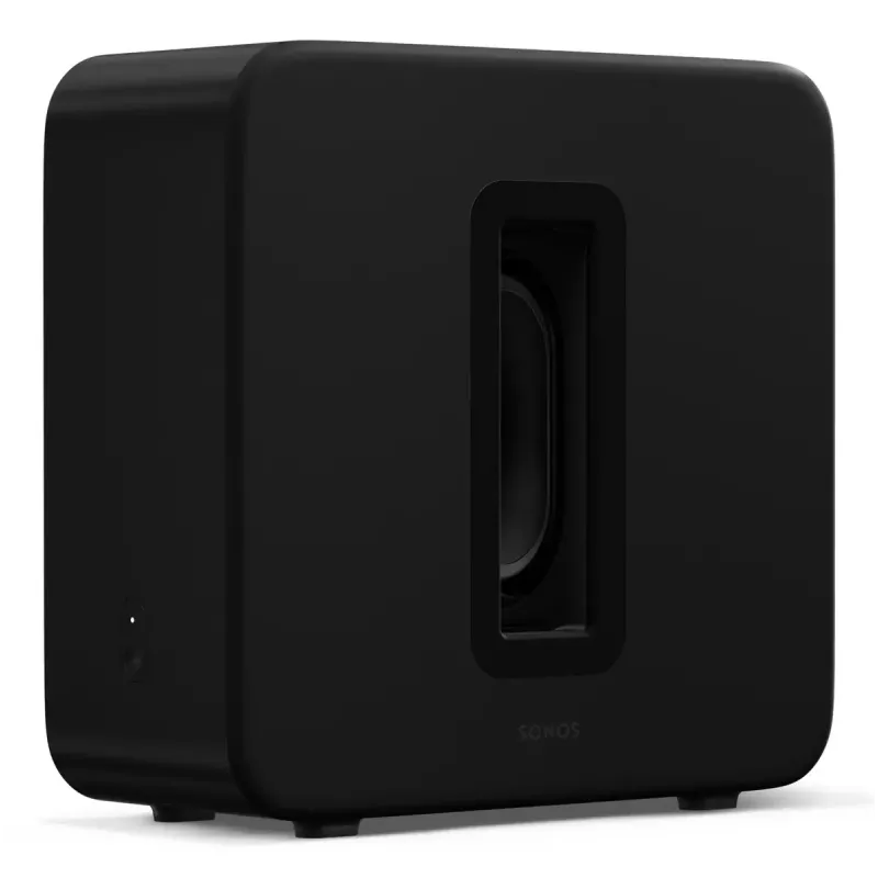 Active subwoofer Sonos Sub 4 Black — Class D amplifier, AC 110–240 V, 40.2×15.8×38.9 cm