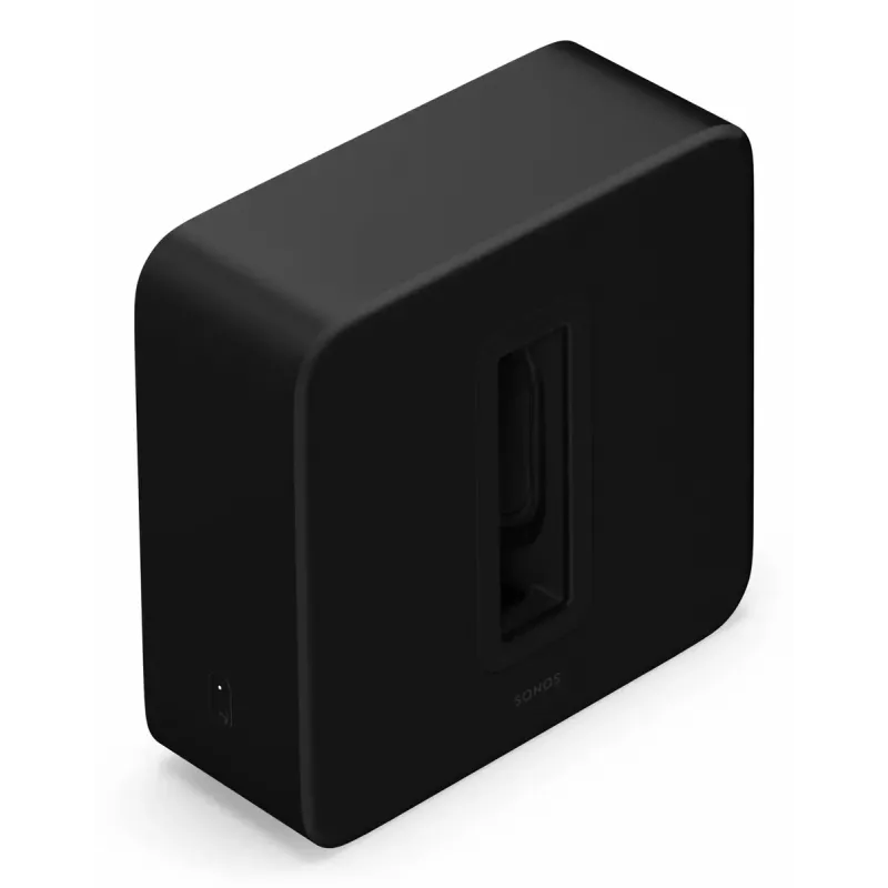 Active subwoofer Sonos Sub 4 Black — Class D amplifier, AC 110–240 V, 40.2×15.8×38.9 cm