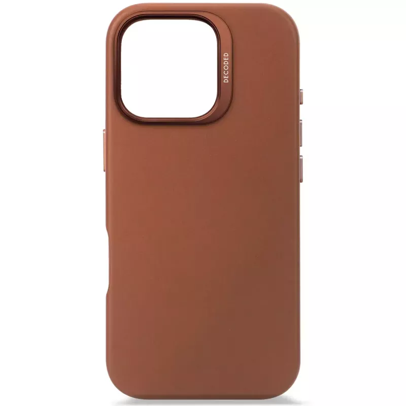 Cover Decoded Leather Case iPhone 16 Pro 6.3 inch Brown