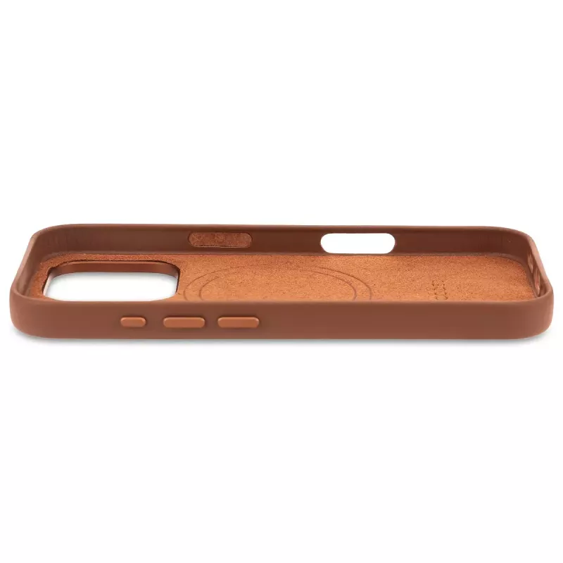 Cover Decoded Leather Case iPhone 16 Pro 6.3 inch Brown