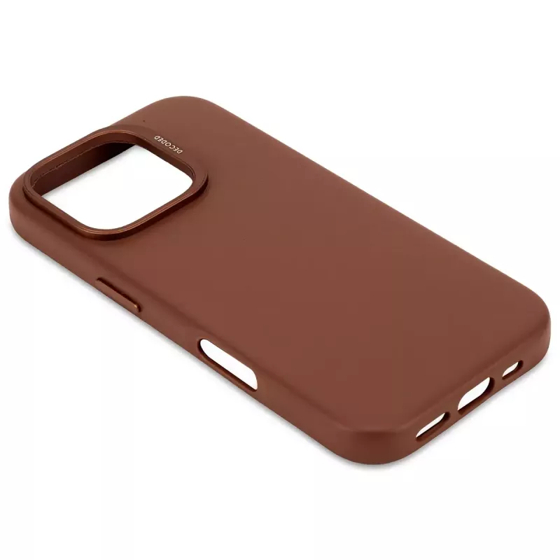 Cover Decoded Leather Case iPhone 16 Pro 6.3 inch Brown