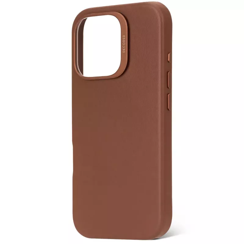 Cover Decoded Leather Case iPhone 16 Pro 6.3 inch Brown
