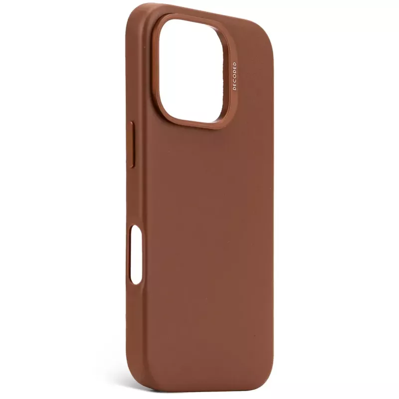 Cover Decoded Leather Case iPhone 16 Pro 6.3 inch Brown