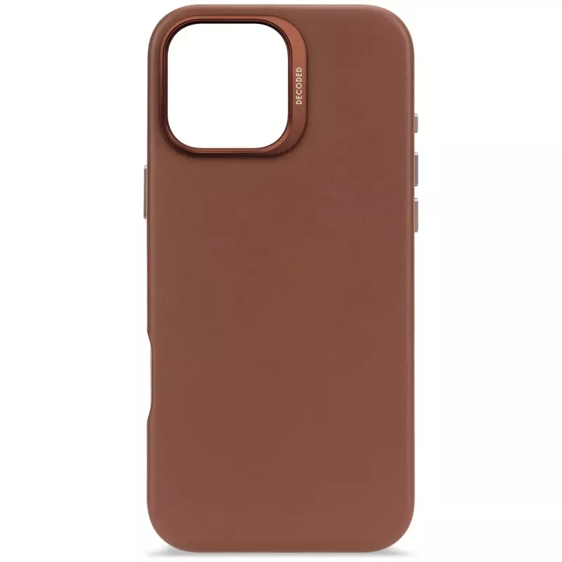Decoded Leather Case Cover for iPhone 16 Pro Max 17.5 cm Brown