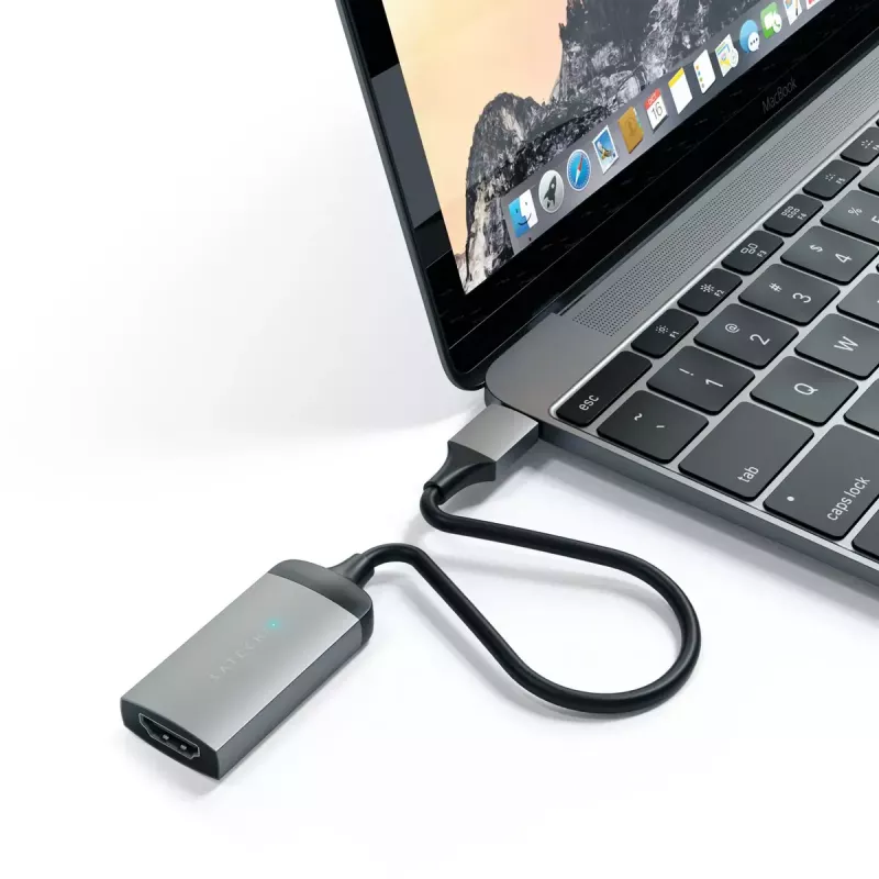 USB graphics adapter Satechi ST-TC4KHAM Grey