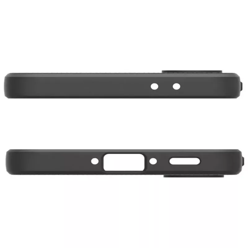 Protective phone case Spigen Liquid Air for Samsung Galaxy A36 5G, matte black
