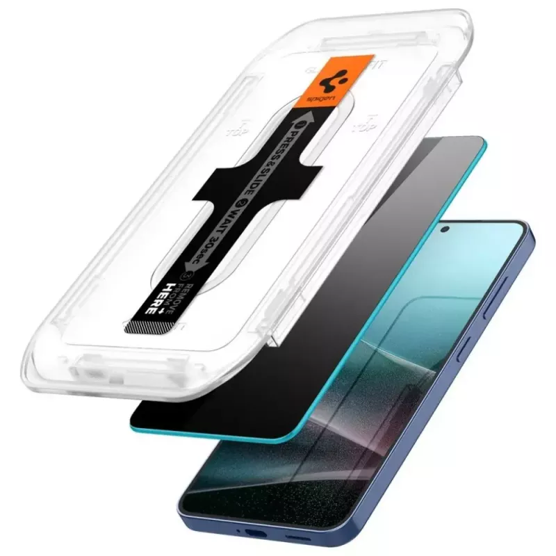 Tempered Privacy Glass Screen Protector Spigen Glas.TR EZ FIT HD for Samsung Galaxy S24/S25 — 2 pcs