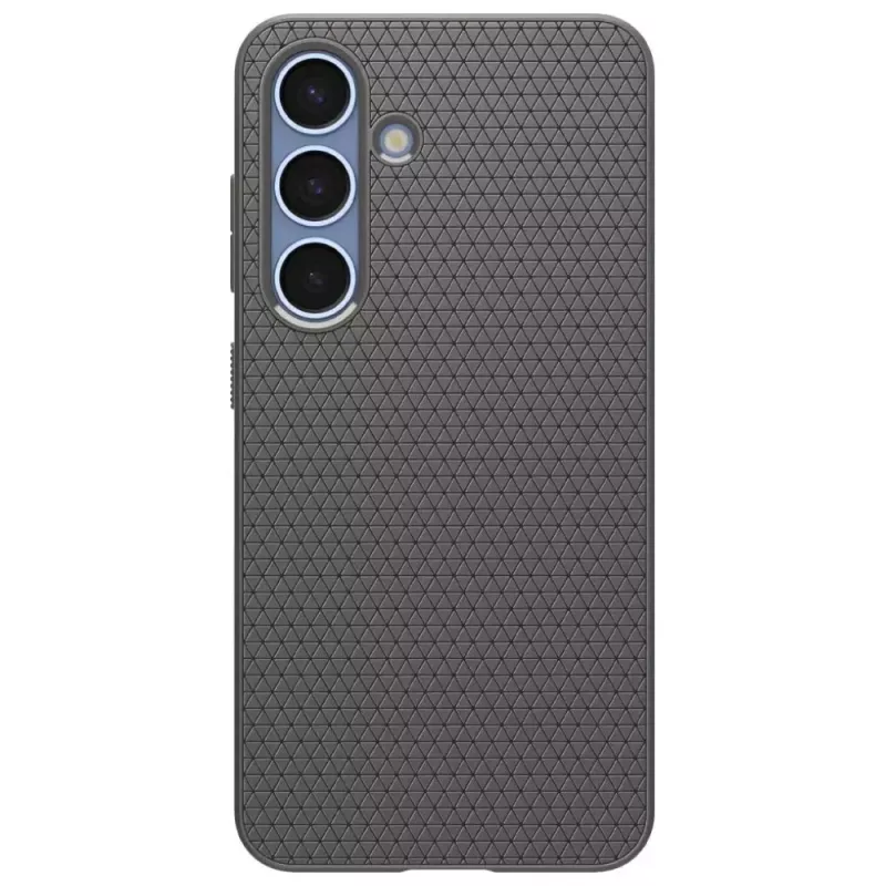 Protective phone case Spigen Liquid Air for Galaxy S25 — Marble Grey, slim, shock-absorbing