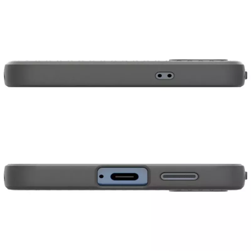 Protective phone case Spigen Liquid Air for Galaxy S25 — Marble Grey, slim, shock-absorbing