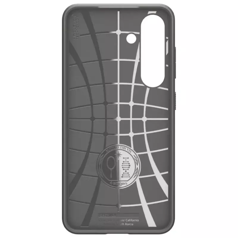Protective phone case Spigen Liquid Air for Galaxy S25 — Marble Grey, slim, shock-absorbing